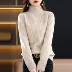 Naiste ka&scaron;miir kampsun Qinghe ka&scaron;miir 30% ka&scaron;miir 70% vill s&uuml;gis-talvine ka&scaron;miir paks pullover pehme ja soe L roheline