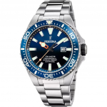Festina The Originals roostevabast terasest sinise numbrilauaga kvartsist sukelduja F20663-1 200M meeste k&auml;ekell