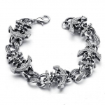 Danlery lahe vintage moekett Trend Ehted Skulp Boat Ankur K&auml;ev&otilde;ru Punk stiilis K&auml;ev&otilde;ru Meestele 20cm