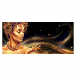 Luksuslik kuldne meik Naiste l&otilde;uendimaalimine Seinakunsti plakatid Prindib seinapildid elutoa jaoks Skandinaavia kunst Cuadrose sisekujundus 20x40cm