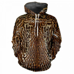 Meeste s&uuml;gisene leopardprintide seeria 3D digitaalprintimine Pullover Hoodie Moodsad dressipluus Mees XXL