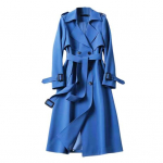 S&uuml;gistalv naiste Trench-mantel &Uuml;hev&auml;rviline kaherealine ja turvav&ouml;&ouml; 2XL