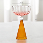 1 tk Creative Ice Cream Cup gradientv&auml;rviga Martini klaasist varrega kokteilitass &Scaron;ampanjaklaasist klaasn&otilde;ud Party Home Baari joogin&otilde;ud 1pcs