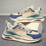 moodsad Meeste Tennised Mehelikud Vabaaja Vulkaniseeritud Tenis Luksuslik Treener V&otilde;rk Hingav Mood Paelad Ketsid Jooksuks Zapatillas De Deporte 39 beež