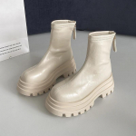 S&uuml;gistalvise platvormiga poolsaapad Naiste Disainer Vintage paksud k&otilde;rge kontsaga kingad soojad puuvillased moodsad l&uuml;hikesed botas 35