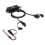 Mootorratta USB-laadija pesa, Mootorratta telefoni adapterlaadija Kiir&uuml;hendusega SAE USB-adapter Toiteadapter Telefoni laadija GPS-tahvelarvuti telefoni jaoks Package:15.2*4.4*22.5cm must