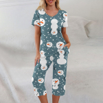 2-osalised komplektid naistele suvine l&uuml;hikeste varrukatega topp ja taskutega p&uuml;ksid. Pehmed treeningkomplektid S tumesinine