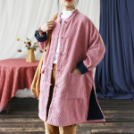 Naiste velvetist roosad pargid Talvised nahkhiirte varrukad, soojad mantlid, n&ouml;&ouml;bid, paksud riided, hiina stiilis soojad pargid One Size roosa