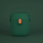 &Uuml;hev&auml;rviline beebipiimapulbri konteiner koos lusikaga kaasaskantava imikutoidu hoiukohaga vasts&uuml;ndinu v&auml;ikelapse suupistekarbis beebi esmatarbekaubad None roheline