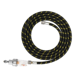 Professionaalne Airbrushi lisatarvikute komplekt 1,8 m / 5,9 jalga nailonpunutisega airbrushi voolik( 1/8 suurusega black