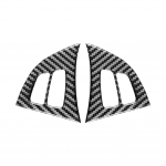 2 tk auto s&uuml;sinikkiust mustriga rooliratta nuppude paneeli katte katte kleebis BMW X5 X6 E70 08-13 tarvikutele