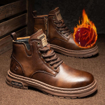 Luksuslikud Meeste Poolsaapad Retro Briti K&otilde;rged Meeste Saapad Mood Kvaliteetsed Nahast Kingad V&auml;listingimustes Meeste Mootorrattasaapad 39 pruun