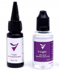 V-LIGHT BLACK liim 20g + REMOVAL 30ml juuksepikendusliim geel must komplekt
