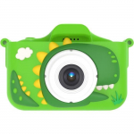 V&auml;ikelaste kaamera, Laste digikaamera Dinosaurus, Topeltkaamera HD 4800 W 1080 P, Kaamera Vid[h1721]