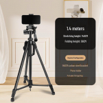 1,45 m mitmeotstarbeline statiiv: Telefonihoidik, Teleskoobi kinnitus, Laserkiir, Kaamera ja &Ouml;ise kalap&uuml;&uuml;gi hoidik 145CM Camera Stand + Phone Clip + Storage Bag