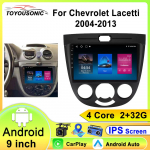 Autoraadio Android Auto Chevrolet Lacetti J200 2004 - 2013 jaoks Carplay Stereo Multimeedia Video DSP M&auml;ngija Navigatsioon GPS WiFi 4 core 1GB+32GB carplay