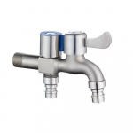 Kahe otsaga disain Pesumasina kraan Korrosioonivastane Universaalne vee v&auml;ljalaskekraan Keere &Uuml;ks sisse &Uuml;ks v&auml;lja h&otilde;be