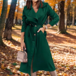 Eriti pikk naiste mantel, suur tuulepluus 2XL