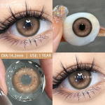 EYESHARE Colored Contact Lenses Fashion Blue Soft Lenses Brown Natural Makeup Colored Contact Lenses Red Beauty Lenses 2PCS