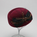 Kvaliteetne prantsuse v&otilde;rkvillast baret Naiste elegantne litss&otilde;elga stjuardessi m&uuml;ts Moodne vintage kurtisaani silinder 56-58CM