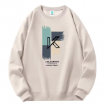 Tr&uuml;kitud s&uuml;gistalvine kampsun meeste kevad ja s&uuml;gis 2024 Korea uus &uuml;mmargune kaelus, vaba topp &scaron;ikk Hongkongi stiilis trendikas M must