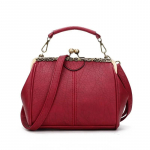 Vintage luksuslikud &otilde;lakotid naistele Klipsuga k&auml;ekott Totes Retro PU-nahast crossbody messenger kott Daami rahakott