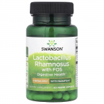Swanson, Lactobacillus rhamnosus with FOS, 5 billion CFU, 60 veggie capsules