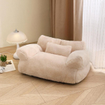 Pehme ja mugav v&auml;ike koeravoodi, sobilik k&otilde;ikideks aastaaegadeks, soe ja l&auml;bim&otilde;eldud suur kassivoodi, lemmikloomasohva, lemmikloomatarbed, suur koeravoodi S beež