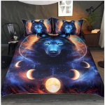 Hundijumal 3D Voodipesukomplekt Komplekt USA King Queen Double Full Twin &Uuml;hekohaline Suurus Voodipesukomplekt EU single(135x200cm) gray
