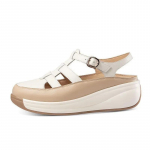 Uued Cross Hollow Pehme talla sandaalid Rooma Retro vabaaja platvormkingad Naiste &uuml;mmargused varbap&uuml;ksid pannal Sport sandaalid 35