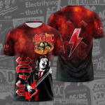 Suvised meester&otilde;ivad Rock Band T-s&auml;rk AC/DC 3D prindiga Lastele l&uuml;hikeste varrukatega T-s&auml;rgid Hip-hop Mood &Uuml;markaelusega vabaaja s&auml;rgid Topid L