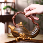 Yi Xing Zisha teekann puhas k&auml;sitsi valmistatud suure mahutavusega k&otilde;rvitsa tala kann Kung fu teeserviis vana kannu mulli teekann