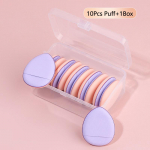 10 tk/karp Mini Finger Puff jumestuskreem V&auml;ike &otilde;hkpadi Sponge Pad Face Concealer Foundation Kosmeetiline aplikaator Meigit&ouml;&ouml;riistad sinine