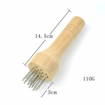 Roostevabast terasest lihan&otilde;elad puidust k&auml;epidemega Professionaalne lihapehmendaja n&otilde;el veiseliha steiki k&ouml;&ouml;git&ouml;&ouml;riistade jaoks