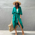 Naiste rannakate Kimono, suvine ujumistrikoo keep, &uuml;hev&auml;rviline boheemlaslik tuunika, kleidid, ujumisriided, kardigan, sall One Size mere laine