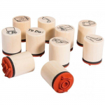 Kit mini-tampons en bois - RAYHER - &Oslash; 2 cm - Bo&icirc;te de 10 pi&egrave;ces - Mixte - Adulte