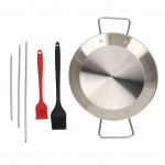 Vertikaalne Varrasgrill Roostevabast Terasest Eemaldatav Multifunktsionaalne BBQ Grill Pere Kogunemiseks L