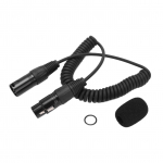 Peakomplekti Pikendusvedrukaabel Spiraalk&ouml;is 5-pin XLR-pistik Airbusi Lennunduspeakomplektile