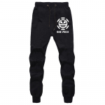 One Piece Anime Vabaaja Paelpingiga Sweatpantsid - Trafalgar Law, Luffy & Whitebeard teemalised, Ideaalne paaridele, Kevad- ja s&uuml;gisr&otilde;ivad L