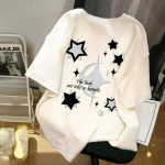 2024 Euroopa Suve Naiste Puuvillane Vaba L&uuml;hikeste Varrukatega T-s&auml;rk Trend 2XL