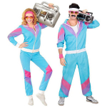 80ndate Retro Disko ja Hip Hop Spordijakk ja P&uuml;ksid Kost&uuml;&uuml;m T&auml;iskasvanutele S