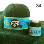 50+20g/komplekt Anti-pilling Heegeldamiseks Pikk Pl&uuml;&uuml;s Pehme Kampsuni Salli jaoks Sobiv S&uuml;gis Talv K&auml;sitsi Kudumisl&otilde;ng Vill Ka&scaron;miir