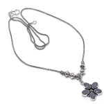 Chalcedony Handmade 925 Sterling Silver Jewelry Necklace 18 c1v02