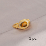 2025 Trend K&otilde;rge Disainiga Vintage Tiigrisilma S&otilde;rmus Naiselik Ni&scaron;&scaron; Valgusluksuslik Pendeldaja Indeksis&otilde;rmus Reguleeritavad S&otilde;rmused K&otilde;rge Kvaliteediga Unikaalsed Aksessuaarid 1 pc