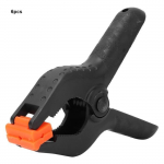 YOSOO pince &agrave; ressort en plastique 6 t&uuml;kki 4 pouces A Type noir multifonctionnel en plastique pince &agrave; ressort pince bricolage
