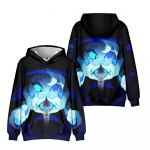 Meeste naiste kapuuts Shadow Milk Cookie Plush Anime kapuutsid T&auml;navar&otilde;ivad Harajuku vabaaja multifilmid, tr&uuml;kitud kapuutsiga džemprid XS must