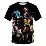 Anime Dragon Ball Son Goku 3D Prindiga Laste T-s&auml;rk Suvine vabaaja T-s&auml;rk Poiss T&uuml;druk Unisex Laster&otilde;ivad T-s&auml;rk Topid XL