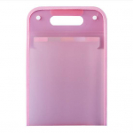 A4 failikaust, vertikaalne 13 taskut, multifunktsionaalne kl&otilde;psuga nupp, kaasaskantav eksamipaber, dokument, akordion, failikorraldaja kott koolitarbed roosa