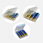 Aaa/Aa&ndash;C/D-aku kombineeritud aku salvestuskarbi adapter Aaa Aa hoidiku&uuml;mbrise konverteri korpused 1pcs valge
