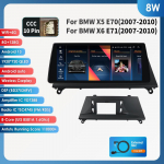 Ossuret 10.25 Carplay Android 13 Autoradio BMW X5 E70 X6 E71 CCC CIC autode nutikate s&uuml;steemide raadiole GPS-navigaator Stereo DSP Bluetooth SWC Peakomplekt 8W 8G 128G